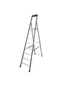 Krause Aluminium tredenboktrap, geanodiseerd, 8 treden