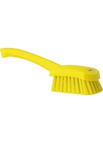 vikan Cepillo de mano con mango corto, duro, UE 10 unid., amarillo