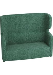 Bisley Akoestische sofa VIVO, tweezitter met hoge rugleuning, turquoise