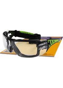 GREY VISION veiligheidsbril, UV-bescherming, met hoofdband, heldere lens, vanaf 50 stuks