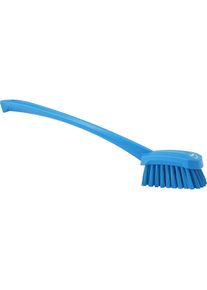 vikan Cepillo de lavado con palo largo, duro, UE 10 unid., azul
