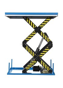 Heftafel met dubbele schaar, stationair, hefvermogen 1000 kg, bedrijfsspanning 400 V