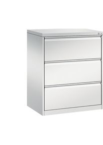 C+P Hangmappenkast ACURADO, 2 rijen, 3 laden, lichtgrijs