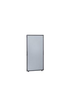 Scheidingswand, kunststof, frame leigrijs, zilvergrijs, h x b = 1300 x 650 mm