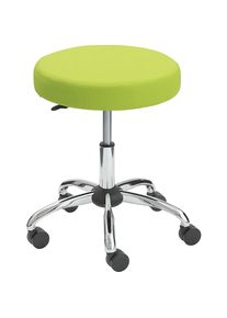 eurokraft basic Kruk LARS, zitting-Ø 460 mm, bekleding appelgroen