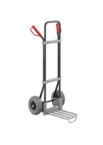 eurokraft pro Steekwagen, zwart, b x d van de pakketsteekplaat = 430 x 250 mm, verzinkt, met handgreep, PU-banden, vanaf 2 stuks