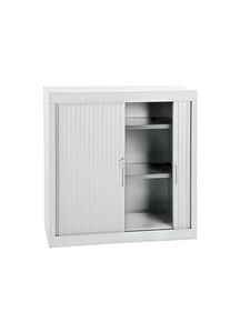 Roldeurkast, h x b x d = 1040 x 1000 x 440 mm, kastframe lichtgrijs