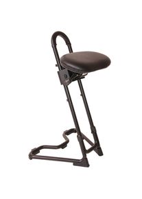 meychair Universele stahulp, hoogteverstelling 610 - 860 mm, kunstleer zwart