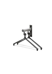eurokraft pro Kleine wandkapstok van aluminium, VE = 2 stuks, met 2 haken en 2 beugels