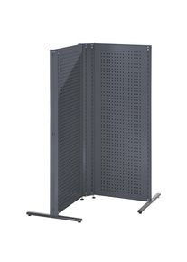 ANKE Industrieel scheidingswandsysteem, hoekcombinatie, links, 90°, antracietgrijs