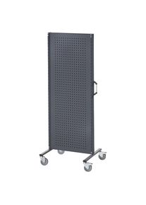 ANKE Industrieel scheidingswandsysteem, basiselement verrijdbaar, breedte 800 mm, antracietgrijs