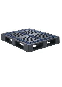 ratioform Pallet voor zware lasten, antislipcoating, met 5 sleeplatten en 5 mm hoge antischuifrand, breedte 1000 mm, vanaf 10 st.
