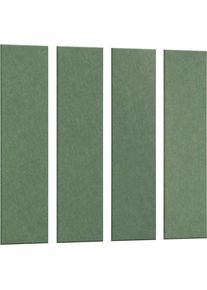 eurokraft basic Placa mural acústica, H x A 1200 x 300 mm, UE 4 unid., petróleo