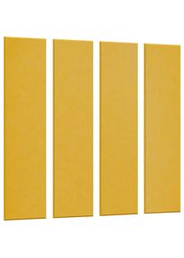 eurokraft basic Placa mural acústica, H x A 1200 x 300 mm, UE 4 unid., amarillo