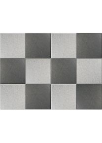 eurokraft basic Akoestische wandtegel, h x b = 300 x 300 mm, elk 6 x lichtgrijs, donkergrijs, VE = 12 stuks