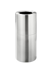 Designer-afvalbak, aluminium, inhoud 45 l, h x Ø = 700 x 320 mm, zonder binnenemmer
