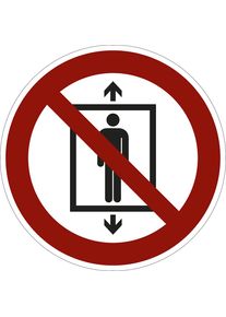 Verbodsbord, passagiersvervoer gebruiken, VE = 10 stuks, folie, Ø 100 mm