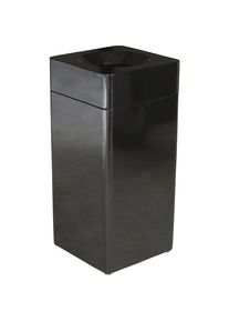 Probbax Recipiente de acero para residuos, ignífugo, capacidad 42 l, A x H x P 350 x 760 x 350 mm, negro