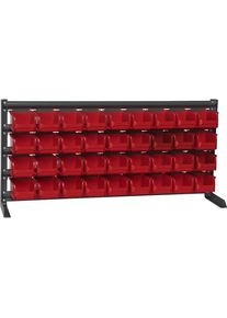 Estantería para piezas pequeñas, anchura 1020 mm, con cajas visualizables, H x P 480 x 200 mm