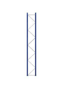 Palettenregal-Stützrahmen, zerlegt, enzianblau RAL 5010 / verzinkt, HxT 5250 x 750 mm eurokraft pro