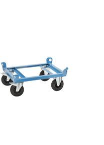 Telaio con rotelle in acciaio eurokraft pro