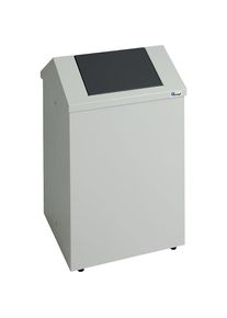 Putzwollkasten, Volumen 45 l, lichtgrau/anthrazitgrau