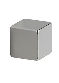 Maul Dobbelsteenmagneet van neodymium, vernikkeld, hechtkracht 3,8 kg, VE = 20 stuks