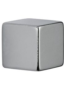 Maul Dobbelsteenmagneet van neodymium, vernikkeld, hechtkracht 20 kg, VE = 4 stuks