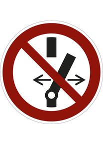 Verbodsbord, schakelen verboden, VE = 10 stuks, folie, Ø 100 mm