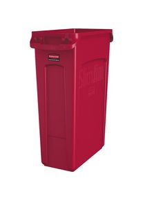 Abfalleimer SLIM JIM , Volumen 87 l, mit Lüftungskanälen, rot, ab 10 Stk Rubbermaid