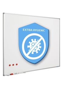 Hygiene-Whiteboard, emaillierte, antibakterielle Tafelfläche, HxBxT 900 x 1200 x 14 mm SMIT VISUAL