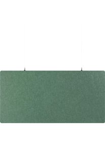 eurokraft basic Akoestisch plafondpaneel, PET-vilt, h x b = 600 x 1200 mm, rechthoekige vorm, petrol, vanaf 10 stuks
