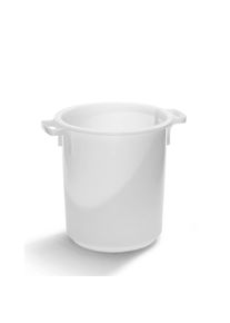 Contenitore per rifiuti rotondo in HDPE, adatto per alimenti - kaiserkraft