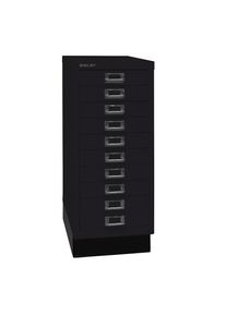 Bisley Serie 29 MultiDrawer , con zócalo, DIN A4, 10 cajones, negro