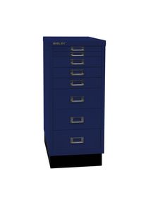Bisley Serie 29 MultiDrawer , con zócalo, DIN A4, 8 cajones, azul oxford