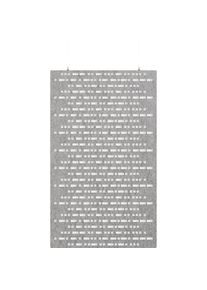 eurokraft basic Panel acústico para montaje en el techo, H x A 2000 x 1200 mm, suspendido, gris claro