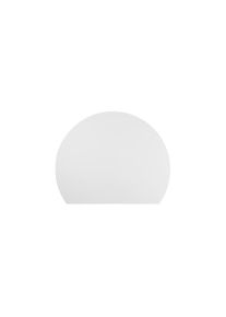 Aanbouwtafel, met steunpoot, rond, wit