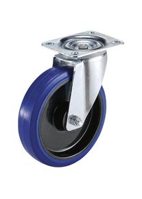 Proroll Superelastische rubberband op kunststof velg, wiel-Ø x breedte = 100 x 36 mm, zwenkwiel