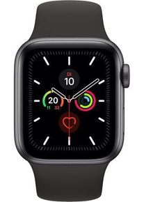Apple Watch Series 5 (2019) | 40 mm | Aluminium | GPS + Cellular | spacegrey | Sportbandje zwart