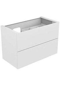 KEUCO Edition 11 Waschtischunterschrank 31255370100 105 x 70 x 53,5 cm, mit LED-Beleuchtung, Strukturlack Trüffel