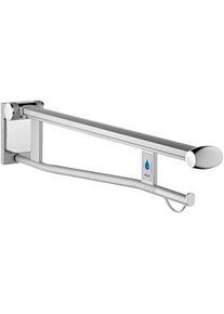 KEUCO WC Stützklappgriff Plan Care 34903172838 850 cm, links, Aluminium silber-eloxiert/lichtgrau