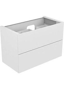 KEUCO Edition 11 Waschtischunterschrank 31256370100 105 x 70 x 53,5 cm, mit LED-Beleuchtung, Strukturlack Trüffel