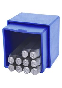 KS Tools Cijfer-reliëfstempel-set, 10 delen, 4-kant