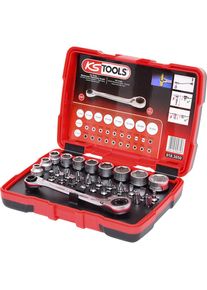 KS Tools 1/4'' + 11 mm doorgang-dopsleutel- en bitset, 11 mm, 31 delen