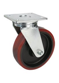 Proroll Cubierta de poliuretano, dimensiones de la placa 175 x 140 mm, Ø de rueda x anchura 300 x 75 mm, rueda de maniobra