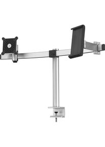 Durable Monitorhouder voor 1 monitor en 1 tablet, h x b x d = 445 x 780 x 190 mm, met tafelklem