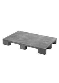 ratioform EURO-pallet van kunststof, zonder sleden, grijs, vanaf 10 stuks