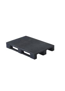 ratioform Europalet de plástico, con borde, cubierta superior cerrada, antracita