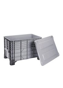 Deksel van polyethyleen, voor l x b = 1030 x 600 mm, grijs, vanaf 5 st.