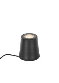 Qazqa Modern kert spot fekete kerek IP65 - Lennard